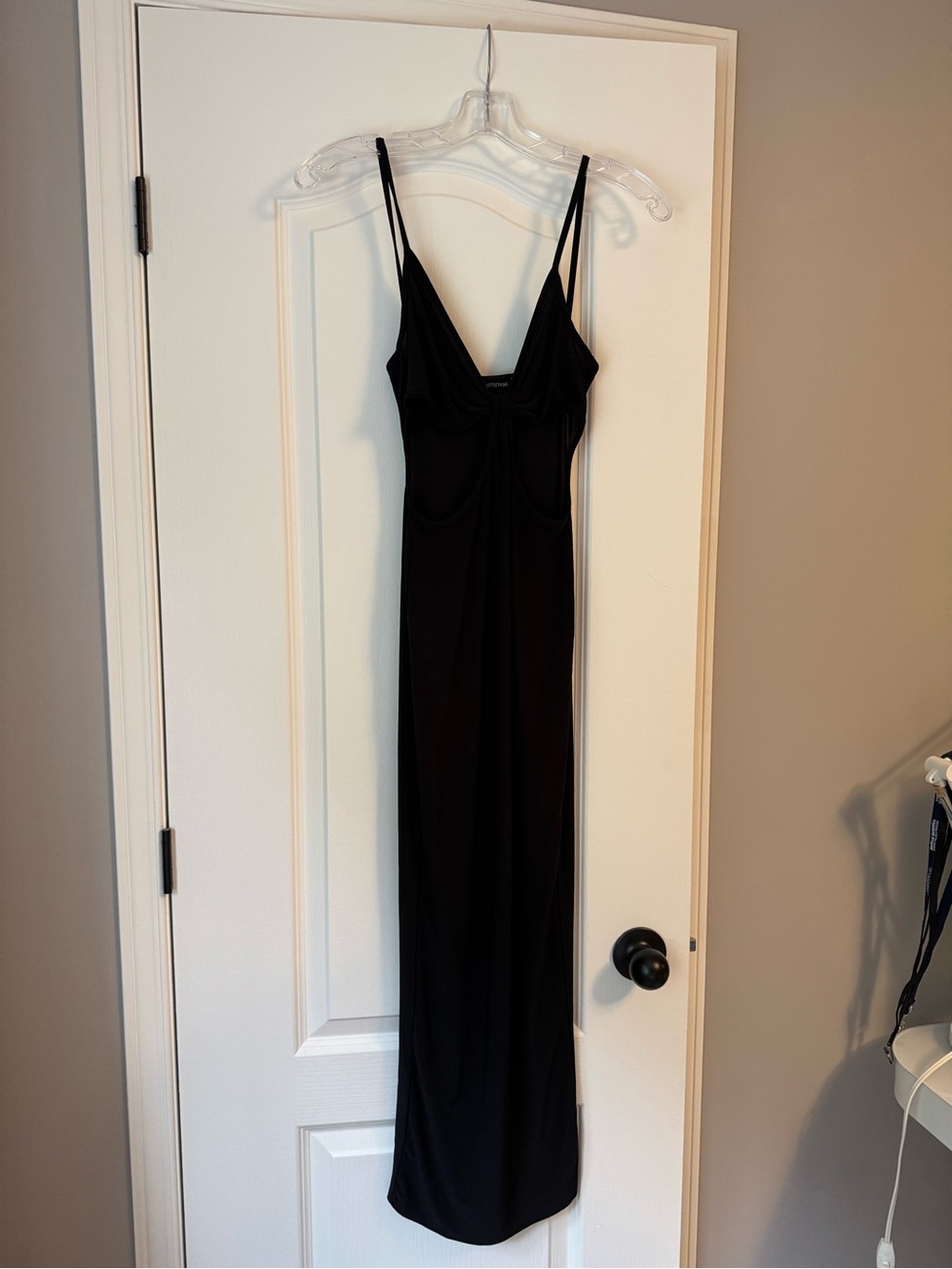 PrettyLittleThing Black Slip Dress